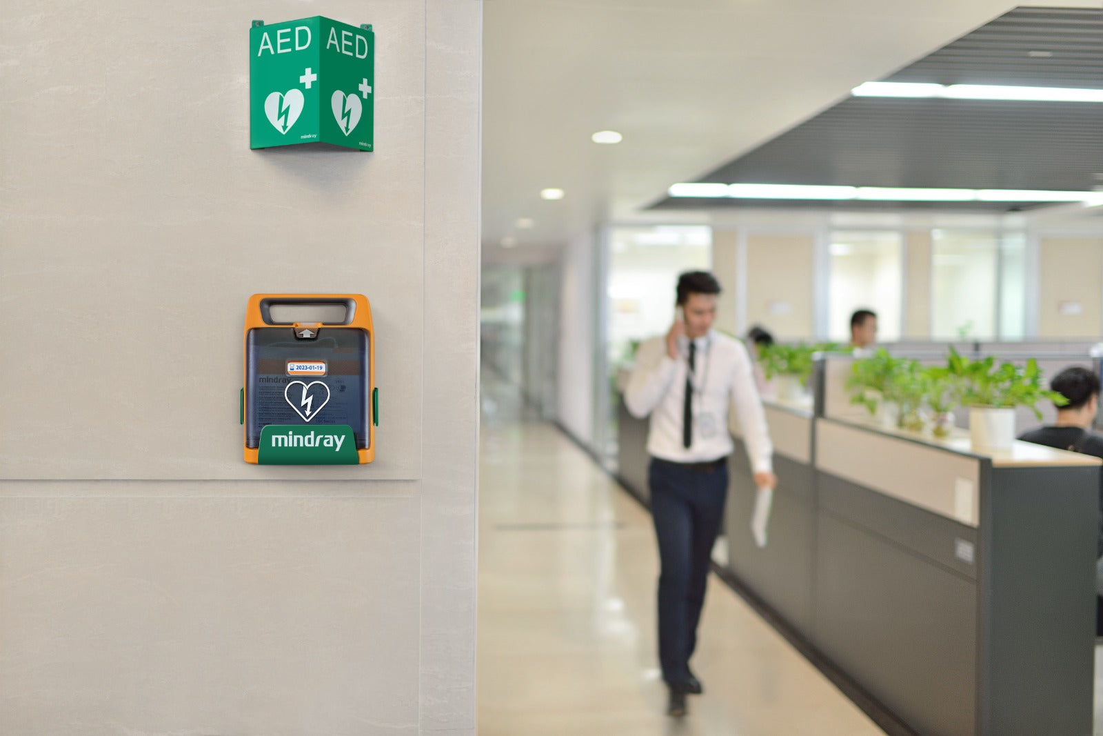 • Box ,Armoire intérieure pour défibrillateur